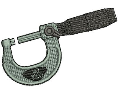 Embroidery Design: Micrometer<br> 2.79w X 1.88h | Embroidery Legacy Embroidery Design: Micrometer<br> 2.79w X 1.88h