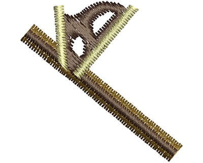 Embroidery Design: Measuring Tool<br> 1.12w X 1.11h