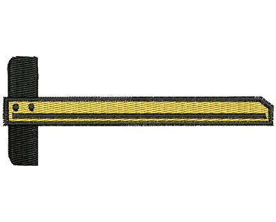Embroidery Design: T-Square<br> 3.73w X 1.50h