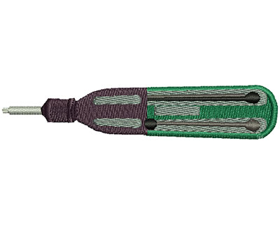 Embroidery Design: Screwdriver<br> 3.79w X 0.75h