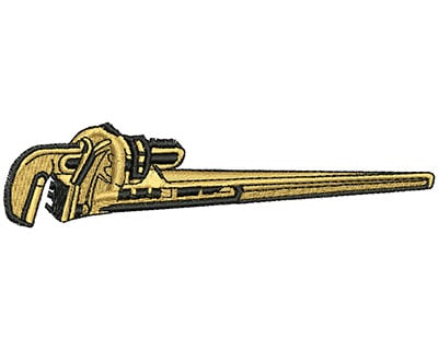 Embroidery Design: Adjustable Wrench<br> 4.35w X 1.06h