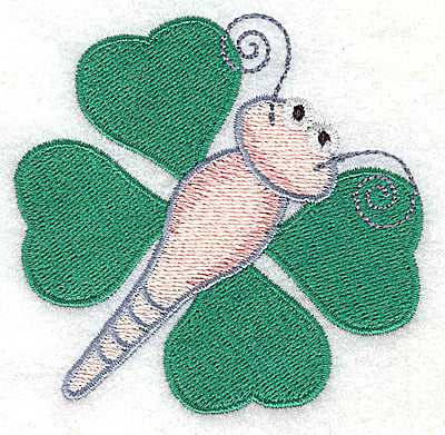 Embroidery Design: Shamrock butterfly large<br> 3.15w X 3.06h