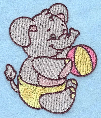 Embroidery Design: Baby Elephant<br> 3.26w X 3.84h