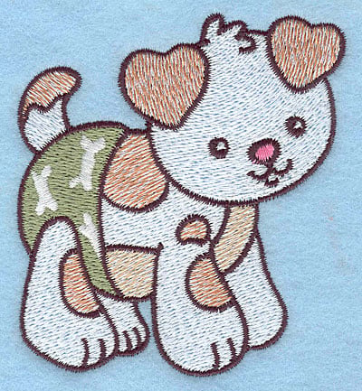 Embroidery Design: Baby Puppy<br> 3.08w X 3.53h
