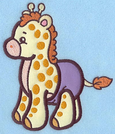 Embroidery Design: Baby Giraffe applique<br> 5.81w X 4.97h