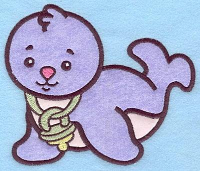 Embroidery Design: Baby Seal applique<br> 5.78w X 5.00h