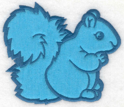 Embroidery Design: Squirrel applique<br>5.00w X 4.33h | Embroidery Legacy Embroidery Design: Squirrel applique<br>5.00w X 4.33h