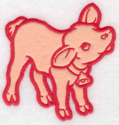 Embroidery Design: Calf applique<br>4.64w X 5.00h