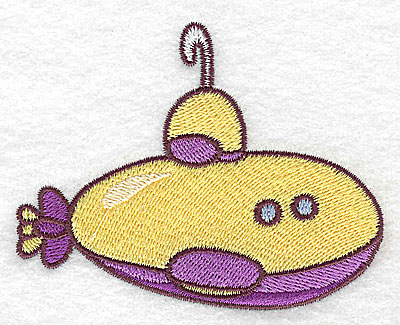 Embroidery Design: Submarine<br> 3.59w X 2.86h