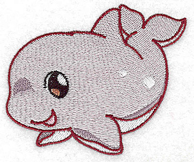 Embroidery Design: Whale<br> 3.46w X 2.98h