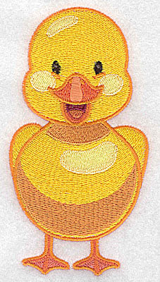 Embroidery Design: Duck front view large<br> 2.59w X 4.97h