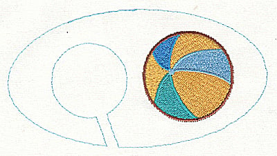 Embroidery Design: Closet divider boys Ball<br> 5.40w X 2.91h | Embroidery Legacy Embroidery Design: Closet divider boys Ball<br> 5.40w X 2.91h