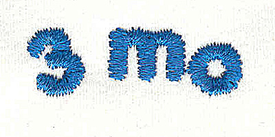 Embroidery Design: Closet divider boys 3 mo<br> 4.53w x 0.94h