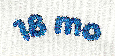 Embroidery Design: Closet divider boys 18 mo<br> 4.56w X 1.42h