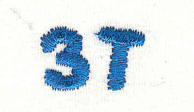 Embroidery Design: Closet divider boys 3T<br> 4.86w X 0.74h