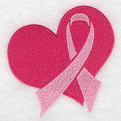 Embroidery Design: Heart with ribbon medium<br> 3.43w X 3.50h