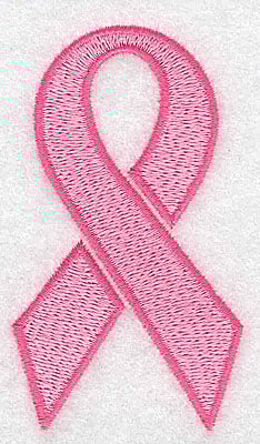 Embroidery Design: Breast cancer ribbon outlined medium<br> 2.01w X 3.51h | Embroidery Legacy Embroidery Design: Breast cancer ribbon outlined medium<br> 2.01w X 3.51h