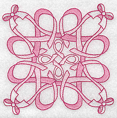 Embroidery Design: Ribbons and bows large<br> 4.94w X 4.95h
