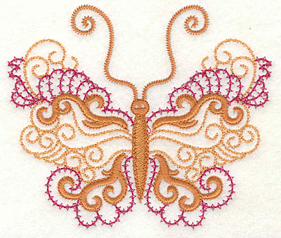 Embroidery Design: Butterfly 1 large<br> 4.97w X 4.23h