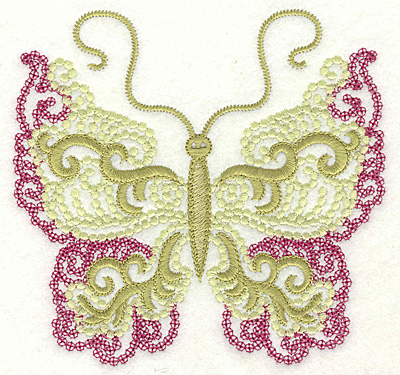 Embroidery Design: Butterfly 2 large<br> 4.96w X 4.75h