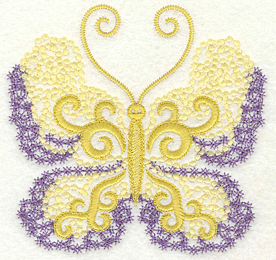 Embroidery Design: Butterfly 7 large<br> 4.95w X 4.75h