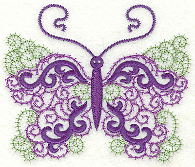 Embroidery Design: Butterfly 9 large<br> 4.98w X 4.23h