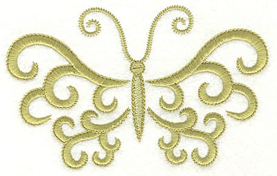 Embroidery Design: Butterfly body 1 large<br> 4.98w X 3.09h