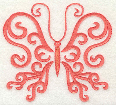 Embroidery Design: Butterfly body 2 large<br> 4.95w X 4.54h