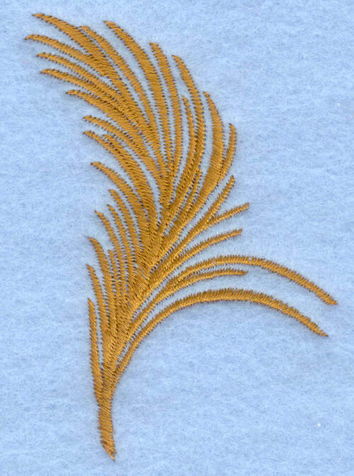 Embroidery Design: Small feather<br>2.27w X 3.10h