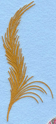 Embroidery Design: Large feather <br>2.59w X 6.05h | Embroidery Legacy Embroidery Design: Large feather <br>2.59w X 6.05h