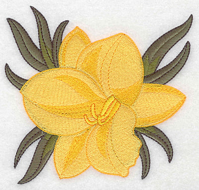 Embroidery Design: Daffodil large<br> 5.00w X 4.82h