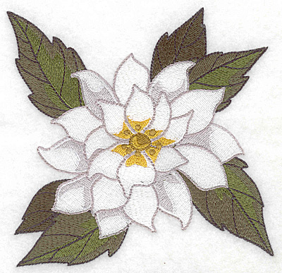 Embroidery Design: Poinsetta large<br> 4.98w X 4.91h