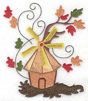 Embroidery Design: Windmill large<br> 4.24w X 4.97h