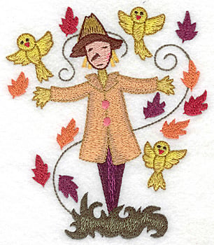 Embroidery Design: Scarecrow large<br> 4.23w X 4.97h