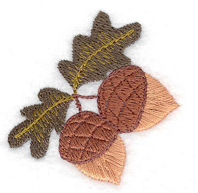 Embroidery Design: Acorns<br> 1.93w X 1.97h