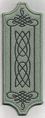 Embroidery Design: Bookmark 104 Celtic flourishes<br>6.86w X 2.51h | Embroidery Legacy Embroidery Design: Bookmark 104 Celtic flourishes<br>6.86w X 2.51h