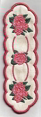 Embroidery Design: Bookmark 111 roses<br>6.72w X 2.23h | Embroidery Legacy Embroidery Design: Bookmark 111 roses<br>6.72w X 2.23h