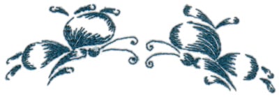Embroidery Design: Butterflies 13<br>5.12" x 1.63"
