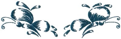 Embroidery Design: Butterflies 14<br>7.85" x 2.39"