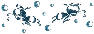 Embroidery Design: Butterflies and Bubbles 15<br>10.15" x 3.49"