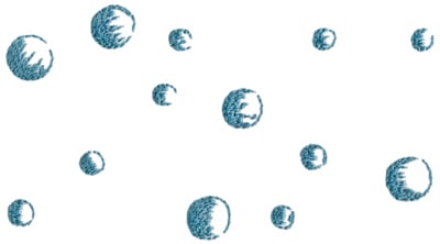 Embroidery Design: Butterflies and Bubbles 20<br>6.90" x 3.80"