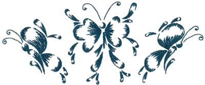 Embroidery Design: Butterflies and Bubbles 26<br>10.31" x 4.28"