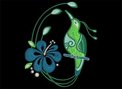 Embroidery Design: Birds of Paradise 4 Lg<br> 4.20w X 4.92h