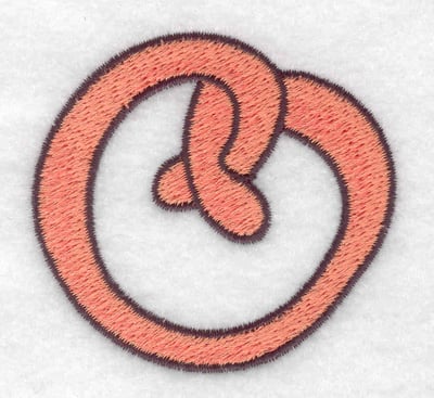 Embroidery Design: Pretzel<br> 2.51w X 2.33h