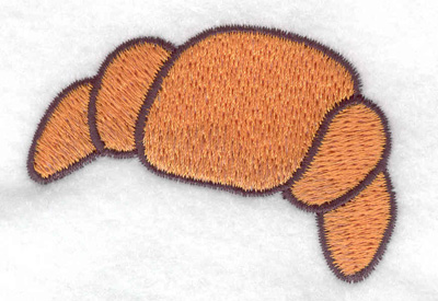 Embroidery Design: Croissant<br> 2.52w X 1.74h