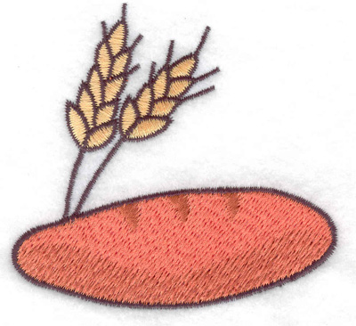 Embroidery Design: Loaf of bread<br> 3.03w X 2.85h