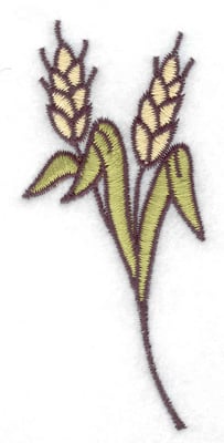 Embroidery Design: Wheat sheaf<br> 1.68w X 3.51h