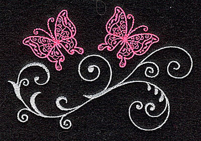 Embroidery Design: Butterflies Swirl N<br> 3.86w X 2.62h