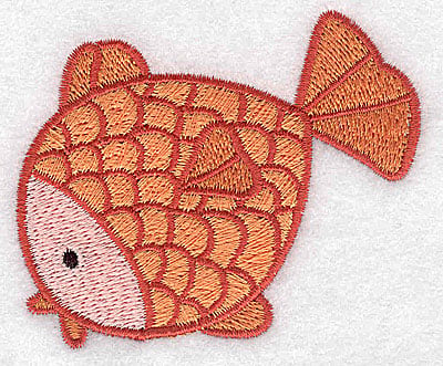 Embroidery Design: Fish large<br> 3.12w X 2.63h