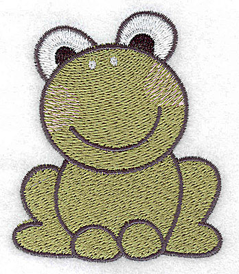 Embroidery Design: Frog<br> 2.54w X 3.03h